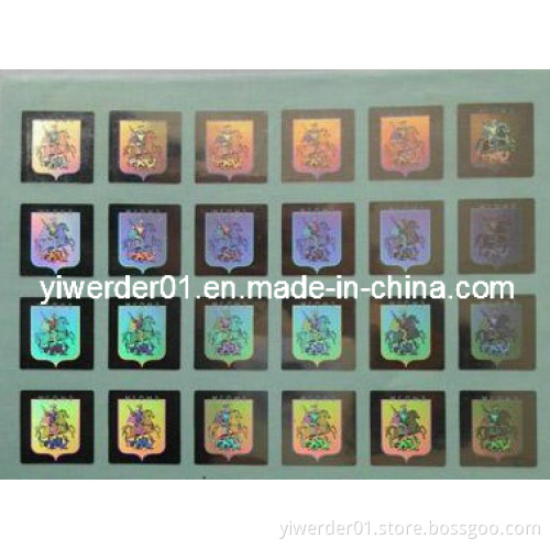 Square Shape Laser Hologram Sticker